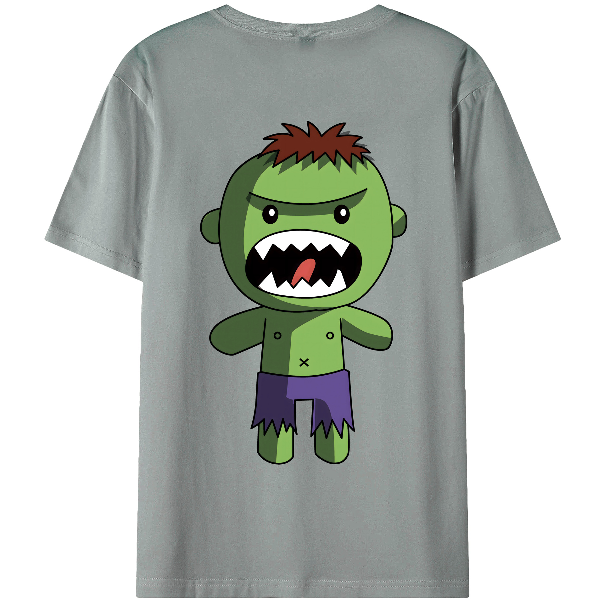 （画像用） アベンジャーズ The Avengers 綿100％ メンズ半袖Tシャツ（バックプリント） 通気性